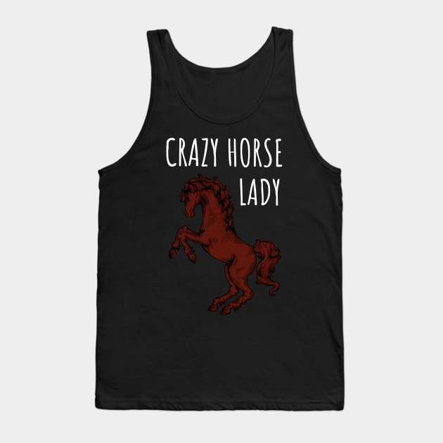Crazy Horse Lady Tank Top by juinwonderland 41